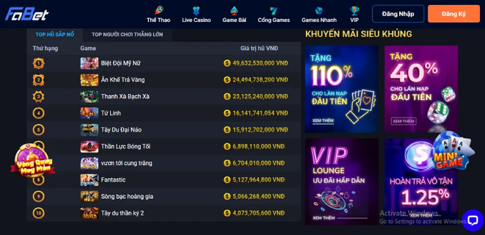 Khuyến mãi chào mừng mmoo9 casino